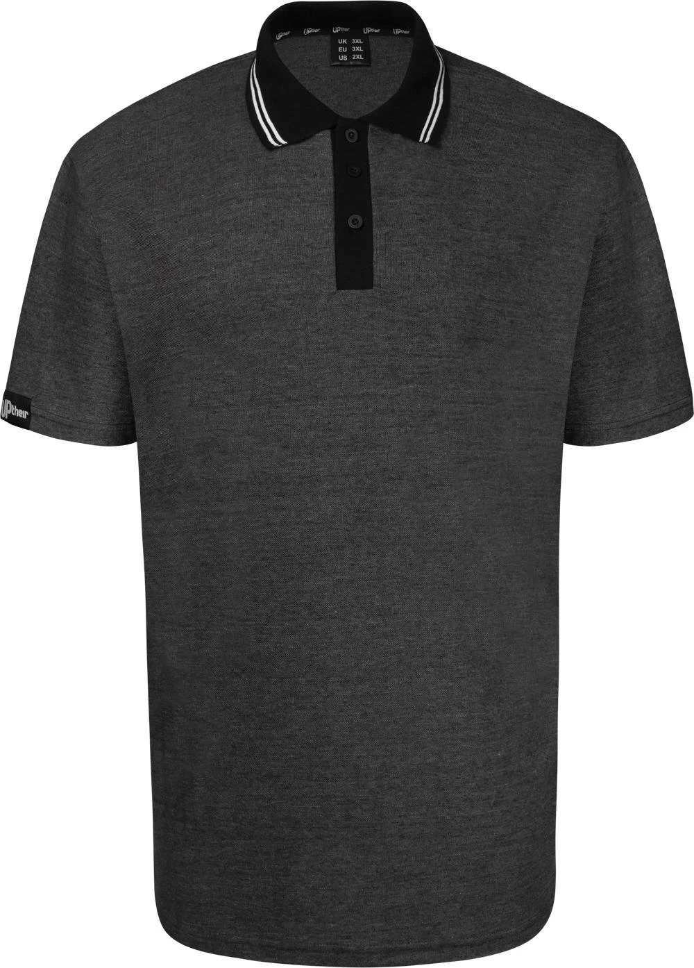 Uptheir Yankee Twin Tipped Polo - Grey 3 Uptheir Yankee Twin Tipped Polo - Grey