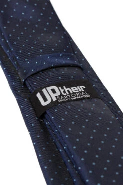 Uptheir All Over Polka Dot Extra Long Necktie - Navy -Famous Menswear Store tumbnail 8fed64ae 915f 4c26 8e7e 19defb7fbf5f