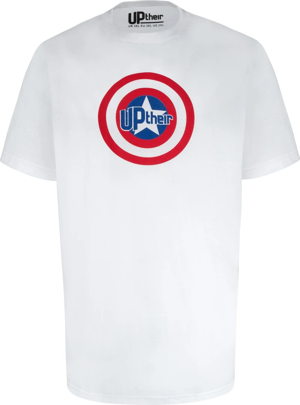 Uptheir Sheev Shield Logo Short Sleeve Pyjama Set - Blue White 3 Uptheir Sheev Shield Logo Short Sleeve Pyjama Set - Blue White