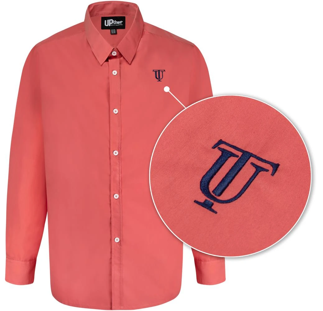 Uptheir Oxford Formal Long Sleeve Shirt - Desert Rose 4 Uptheir Oxford Formal Long Sleeve Shirt - Desert Rose - Image 2