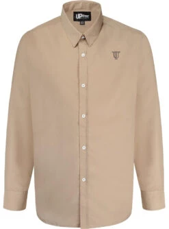 Uptheir Oxford Formal Long Sleeve Shirt - Irish Cream