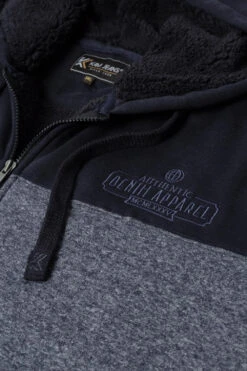 Kam Block Panel Sherpa Lined Hoody - Navy -Famous Menswear Store tumbnail 92e7f7a8 bd1e 462e ac88 c37d4c2c1c22