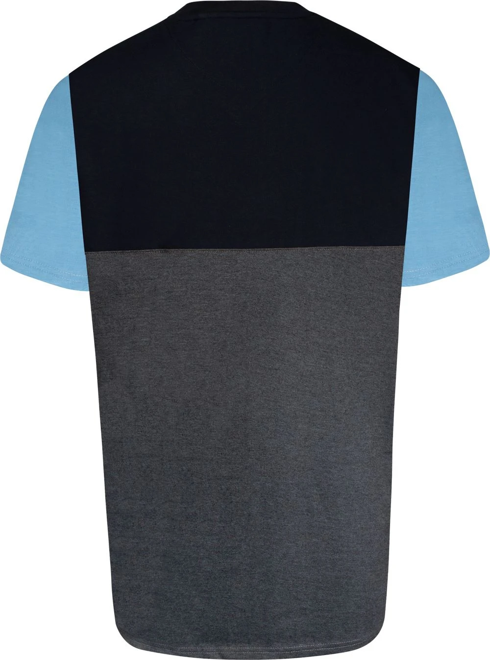 Uptheir Cube Crew Neck Colour Block T-Shirt - Navy 3 Uptheir Cube Crew Neck Colour Block T-Shirt - Navy