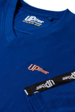 Uptheir Tri Two Shoulder Tape V-Neck T-Shirt - Blue -Famous Menswear Store tumbnail 9389d5eb 68e7 488e ad9d 3848db99aa4a