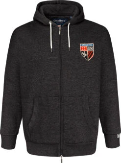Grey Hawk Shield Badge Full Zip Hoody - Charcoal -Famous Menswear Store tumbnail 93a4357e 3632 4d74 be8b bdb12c1004d0