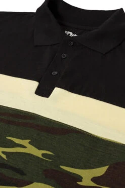 Uptheir Poplar One Camo Block Polo Shirt - Black -Famous Menswear Store tumbnail 94d7988f 765f 4d70 9f44 e31786f235bf