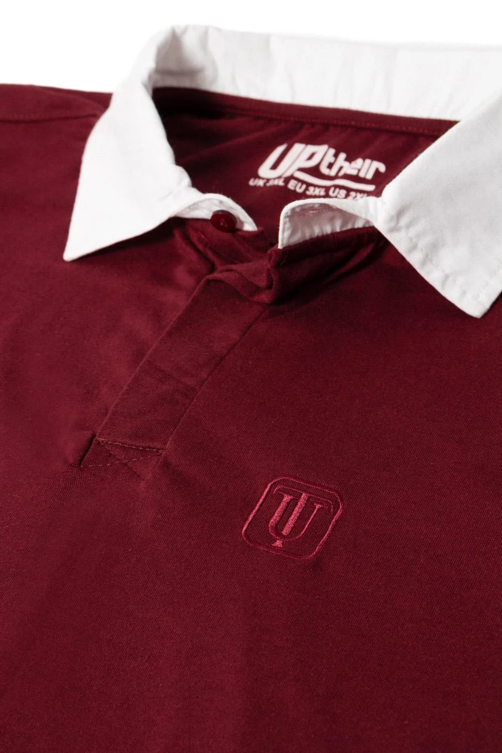Uptheir Aspen Contrast Colour Collar Polo - Cabernet 5 Uptheir Aspen Contrast Colour Collar Polo - Cabernet - Image 3