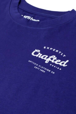 Uptheir Trent Two Crafted Print Crew Neck T-Shirt - Blue -Famous Menswear Store tumbnail 96f2ef8c 268e 4a08 9c64 ad0ab8050aa6