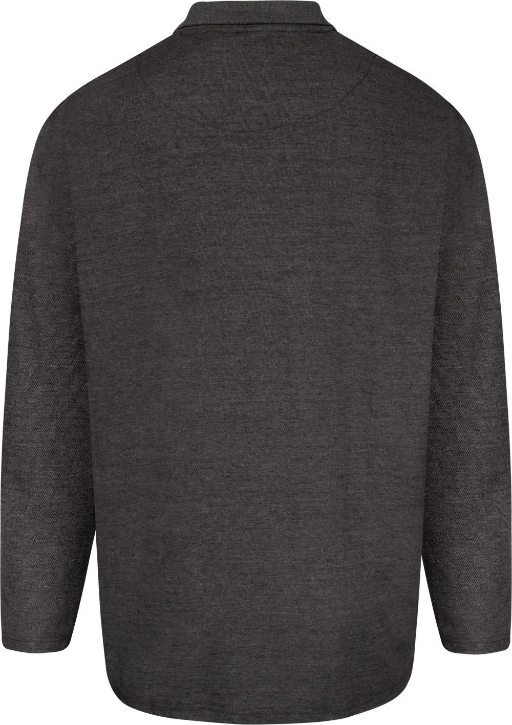 Uptheir Cyprus Mens Long Sleeve Polo Shirt - Charcoal 4 Uptheir Cyprus Mens Long Sleeve Polo Shirt - Charcoal - Image 2