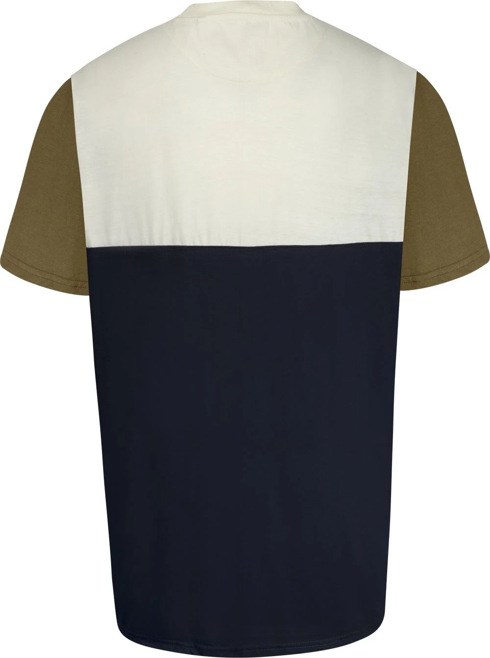 Uptheir Cube Two V-Neck Colour Block T-Shirt - Off White 3 Uptheir Cube Two V-Neck Colour Block T-Shirt - Off White