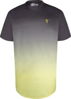 Uptheir Vibe Two Fade Effect Curved Hem T-Shirt - Yellow -Famous Menswear Store tumbnail 9aa64142 d86c 4e57 a2f6 8e7e4c473c8d