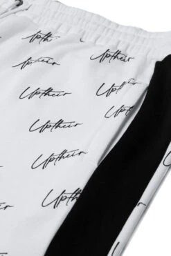 Uptheir Cloud Nine Script Joggers - White -Famous Menswear Store tumbnail 9b3c862a 6acb 4a15 b1bf 124e882d24a3