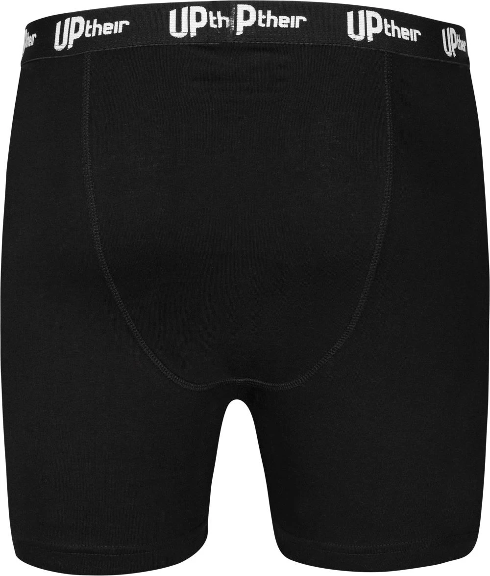 Uptheir Hustler Elasticated Waist Boxer Shorts - Black 3 Uptheir Hustler Elasticated Waist Boxer Shorts - Black