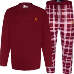 Uptheir Cruiser Check Pattern Pyjama Set - Burgundy -Famous Menswear Store tumbnail 9c679974 3f5e 4c07 aa5e ae92b46341e2
