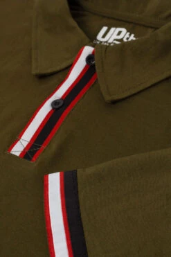 Uptheir Napa Taping Detail SS Polo Shirt - Green -Famous Menswear Store tumbnail 9cbfbfa1 c0a0 4f19 acb3 9eff5b1c7fb0