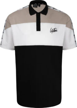 Uptheir Rumour Has It Polo With Branded Taping - Black