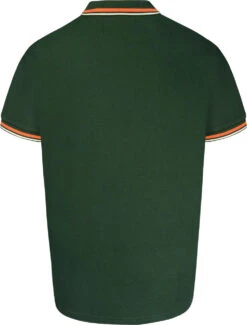 Grey Hawk TALL Taping Zip Collar Polo Shirt - Green