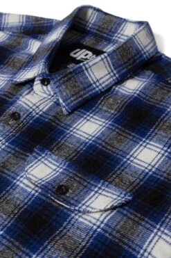 Uptheir Argan Long Sleeved Flannel Shirt - Navy -Famous Menswear Store tumbnail 9d548556 13a4 48e4 ab1c 8086d0d934f2