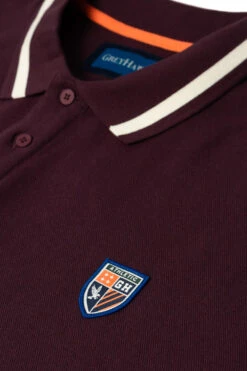 Grey Hawk TALL Shield Badge Pique Polo Shirt - Wine -Famous Menswear Store tumbnail 9e3ba515 87ef 44aa be1e d8ba9c72541c