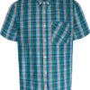 Uptheir Siena Short Sleeve Checked Shirt - Blue 1 Uptheir Siena Short Sleeve Checked Shirt - Blue -Famous Menswear Store tumbnail 9f2f8195 eac7 45eb bc22 c4699c67bec7