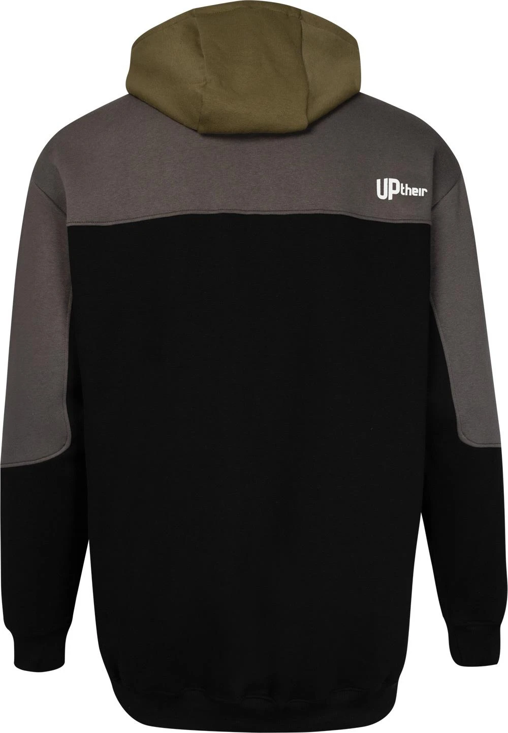 Uptheir Marlon Contrast Panel Overhead Hoody - Olive 3 Uptheir Marlon Contrast Panel Overhead Hoody - Olive