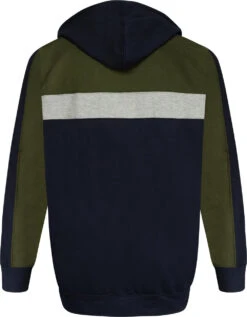 Kam Chevron Panelled Zip Hoody - Khaki -Famous Menswear Store tumbnail a0e71987 d94b 490c 9c08 93df3760b329