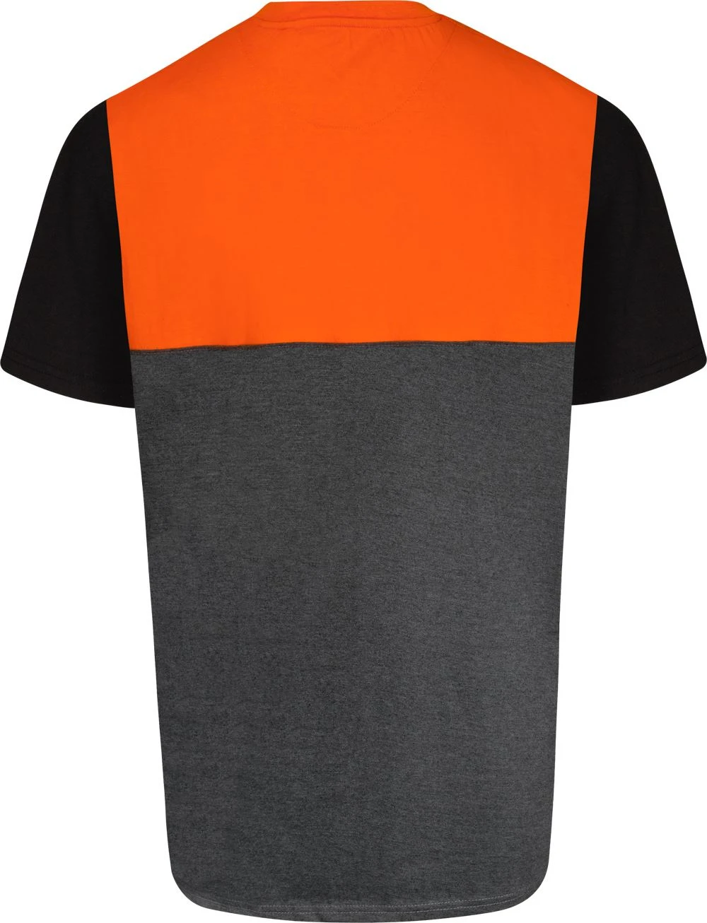 Uptheir Cube Crew Neck Colour Block T-Shirt - Orange 3 Uptheir Cube Crew Neck Colour Block T-Shirt - Orange