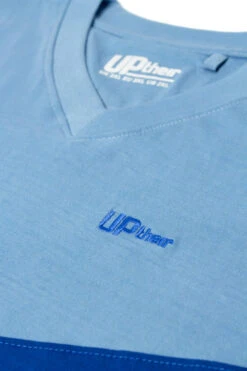 Uptheir Cube Two TALL V-Neck Colour Block T-Shirt - Blue -Famous Menswear Store tumbnail a38351af e3be 46fe 84fb 3f289b98bf7c