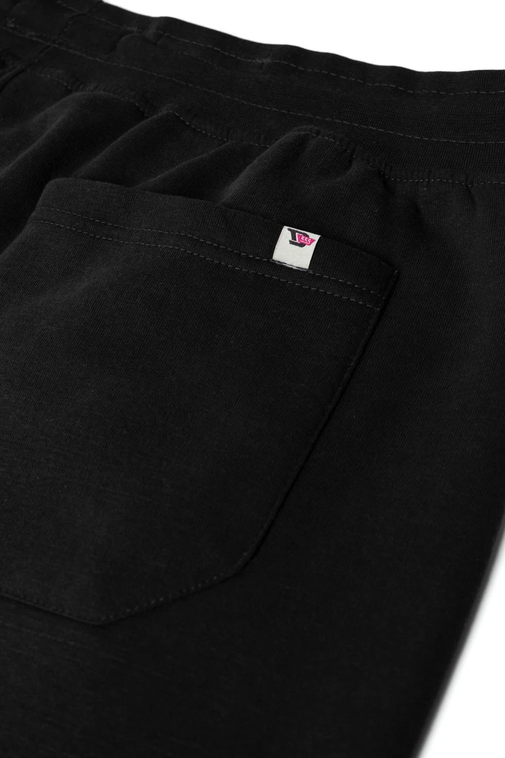 Duke D555 Chilworth Embroidered Open Hem Joggers - Black 6 Duke D555 Chilworth Embroidered Open Hem Joggers - Black - Image 4