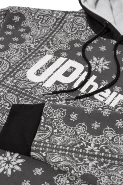 Uptheir Cracker All Over Print Hoody - Grey -Famous Menswear Store tumbnail a47b340b 15c6 4a1a a483 e905f28a4b0a
