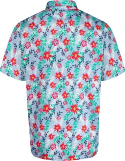 Uptheir Ely Tropical Floral Print SS Shirt - Light Blue -Famous Menswear Store tumbnail a4961488 5121 4d48 b11b 23fc77af67b2