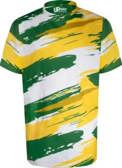 Uptheir Shay Paint Effect Crew Neck T-Shirt - Yellow -Famous Menswear Store tumbnail a4fcefd3 75fb 4b0c be6d a082ef64d649