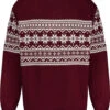 Uptheir Dasher Half Knit Jumper - Cabernet -Famous Menswear Store tumbnail a5854459 7529 4681 b867 f8f596c2f2e2 1