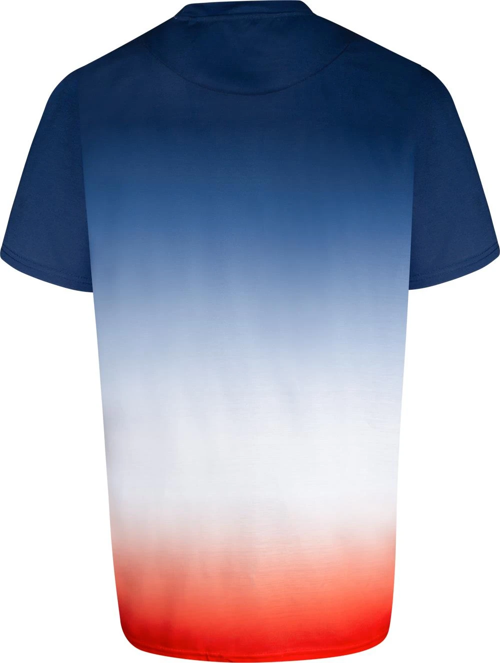 Uptheir Vibe One Fade Effect Crew Neck T-Shirt - Navy Red 3 Uptheir Vibe One Fade Effect Crew Neck T-Shirt - Navy Red