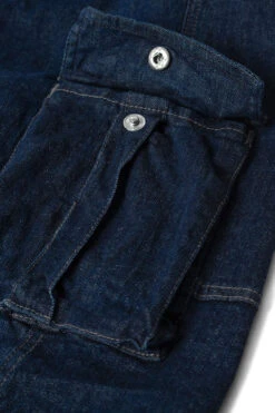 Uptheir Arwen TALL Ribbed Waistband Denim Shorts - Indigo Wash -Famous Menswear Store tumbnail a6117f34 398e 487b bb0a b263daaa3360