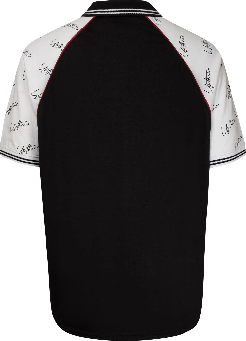 Uptheir Jace Tipped Polo With Contrast Piping - Black 4 Uptheir Jace Tipped Polo With Contrast Piping - Black - Image 2