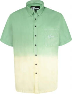 Uptheir Clem Ombre Short Sleeve Shirt - Green -Famous Menswear Store tumbnail a648dec3 a3a5 476c adbd 04e87fccb85a