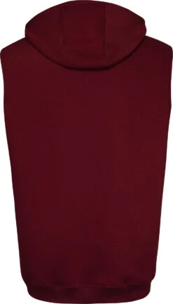 Uptheir Karma Sleeveless Zip Gilet - Burgundy