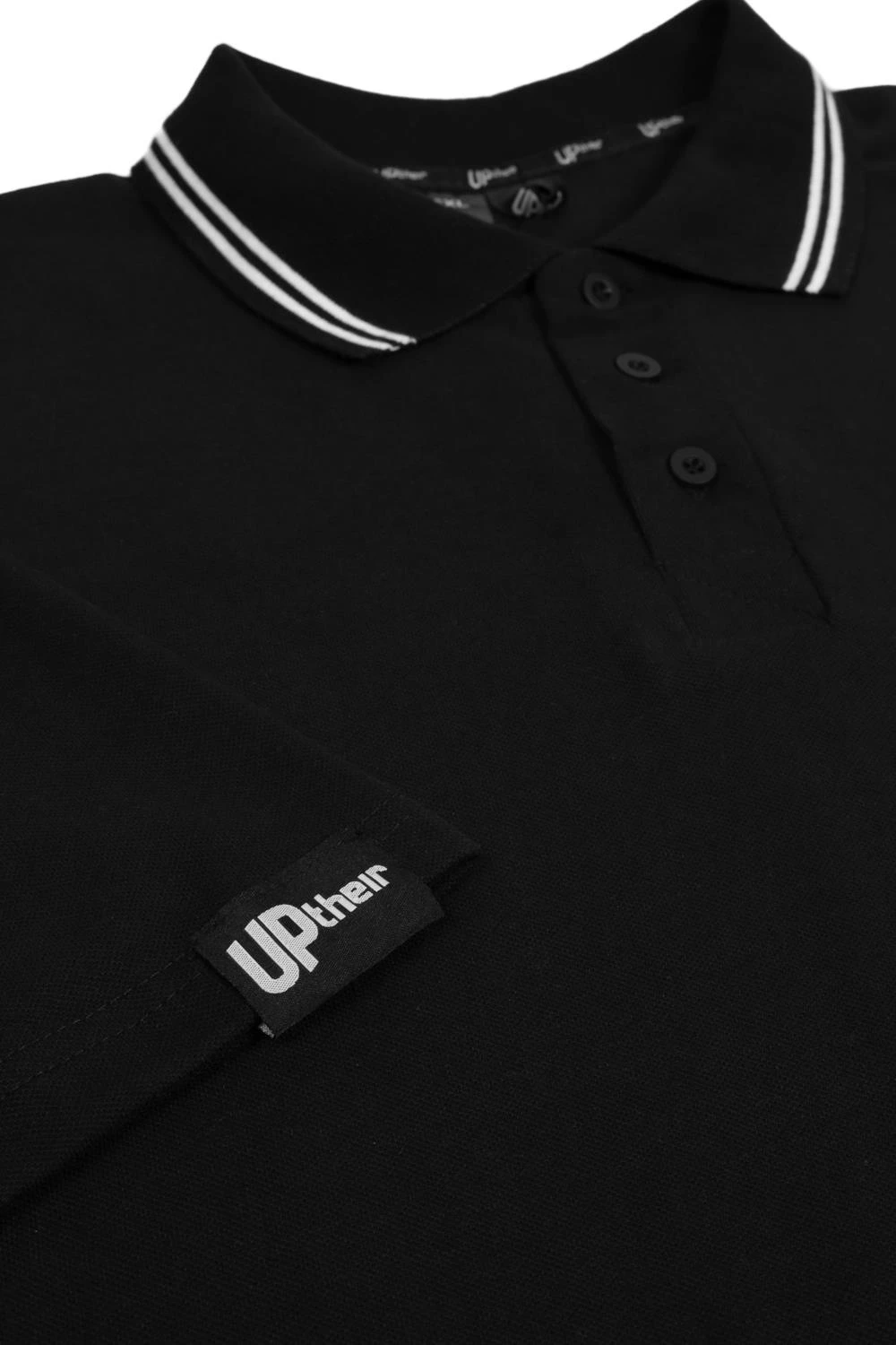 Uptheir Yankee Twin Tipped Polo - Black 5 Uptheir Yankee Twin Tipped Polo - Black - Image 3