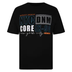 Kam NYC Brooklyn 2 Pack Crew Neck T-Shirts - Black Navy -Famous Menswear Store tumbnail a6fa4f25 38b3 4a4f bc34 c633730664e2