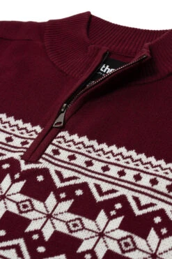 Uptheir Dasher Half Knit Jumper - Cabernet 8 Uptheir Dasher Half Knit Jumper - Cabernet -Famous Menswear Store tumbnail a732214f d730 40d1 9772 78f3fbff7211 1