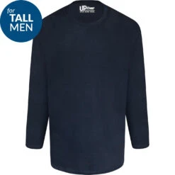 Uptheir Fig Tall Long Sleeve T-Shirt - Navy 6 Uptheir Fig Tall Long Sleeve T-Shirt - Navy -Famous Menswear Store tumbnail a7ddf26c 1960 46f9 a766 f646c35b7b56