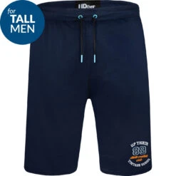 Uptheir Barnes TALL 89 Logo Embroidery Shorts - Navy Blue -Famous Menswear Store tumbnail a7e08a89 6268 4e6b a6b7 da25f88c2e76