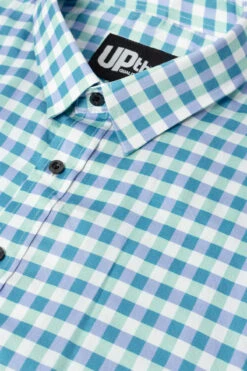 Uptheir Malpas Short Sleeve Checked Shirt - Blue -Famous Menswear Store tumbnail a8e1b891 9493 440c 9e7c 2725aab37a14