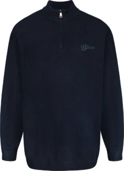 Uptheir Finch Essential Half Zip Knit Jumper - Sapphire -Famous Menswear Store tumbnail ab8ef46b b630 4863 9e21 e1369c9d7328