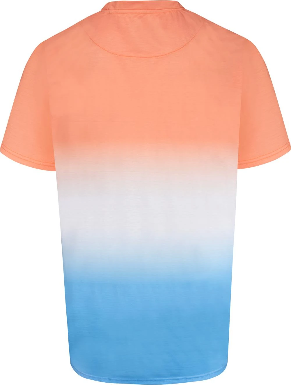 Uptheir Vibe One Fade Effect Crew Neck T-Shirt - Peach Blue 3 Uptheir Vibe One Fade Effect Crew Neck T-Shirt - Peach Blue