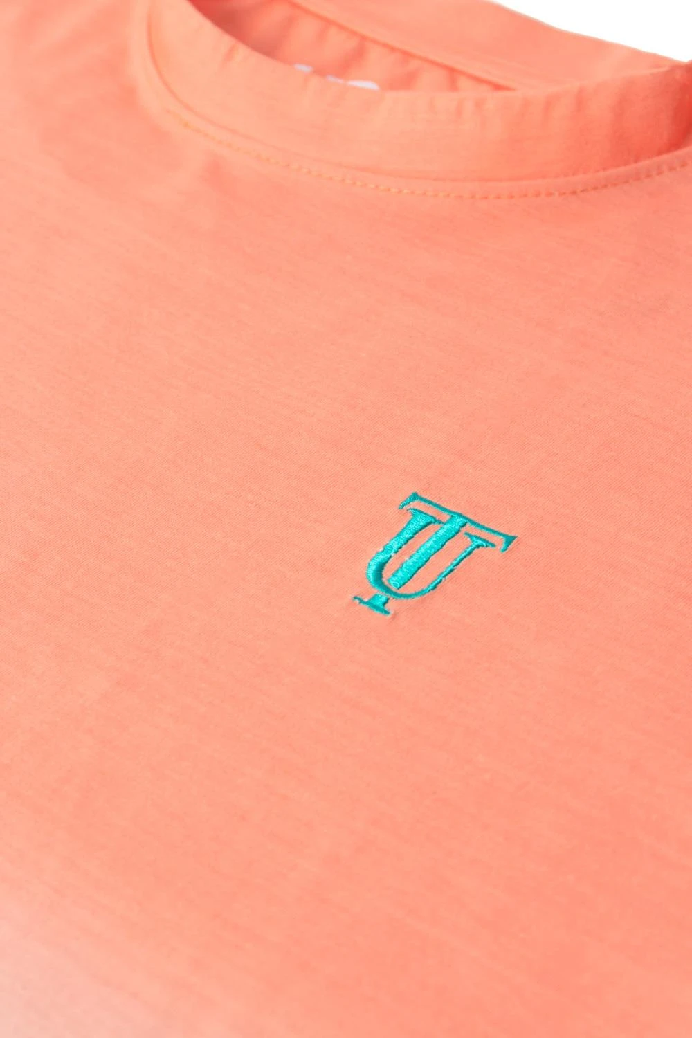 Uptheir Vibe One Fade Effect Crew Neck T-Shirt - Peach Blue 5 Uptheir Vibe One Fade Effect Crew Neck T-Shirt - Peach Blue - Image 3