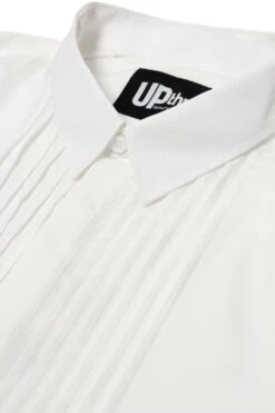 Uptheir Megan Bib Front Long Sleeve Shirt - White -Famous Menswear Store tumbnail acc23e27 586b 42f8 8d4d f5a284917df5
