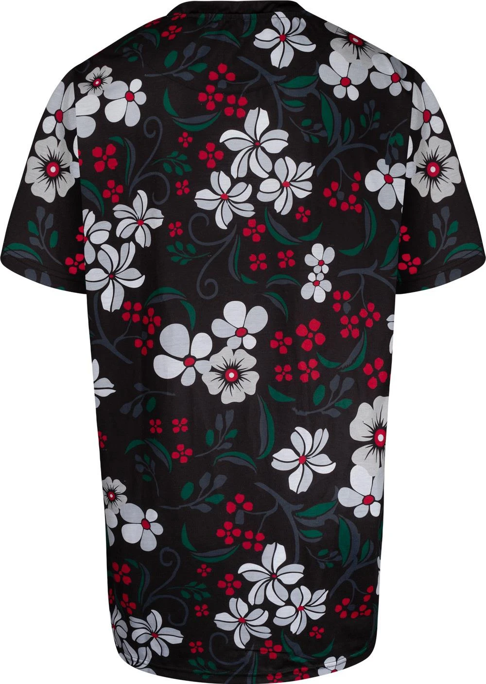 Uptheir Pollen TALL Floral V-Neck T-Shirt - Black 5 Uptheir Pollen TALL Floral V-Neck T-Shirt - Black - Image 3