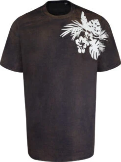 Uptheir Kurt Shoulder Print Crew Neck T-Shirt - Blue -Famous Menswear Store tumbnail b1389230 237b 4386 8967 1be934e814ea